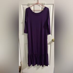NWOT Ruffled Maxi Dress - M